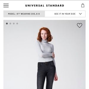 NWT Universal Standard Foundation Turtleneck